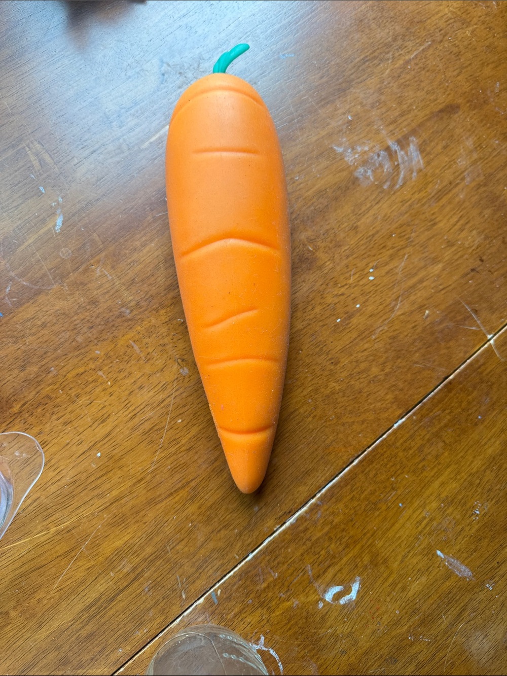 Carrot-shaped Orange stress ball